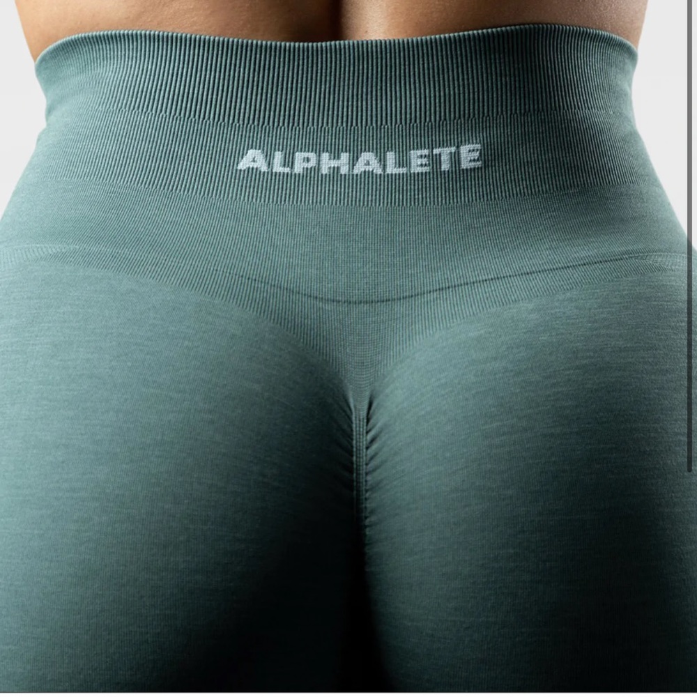 alphalete nomadic blue amplify leggings Med